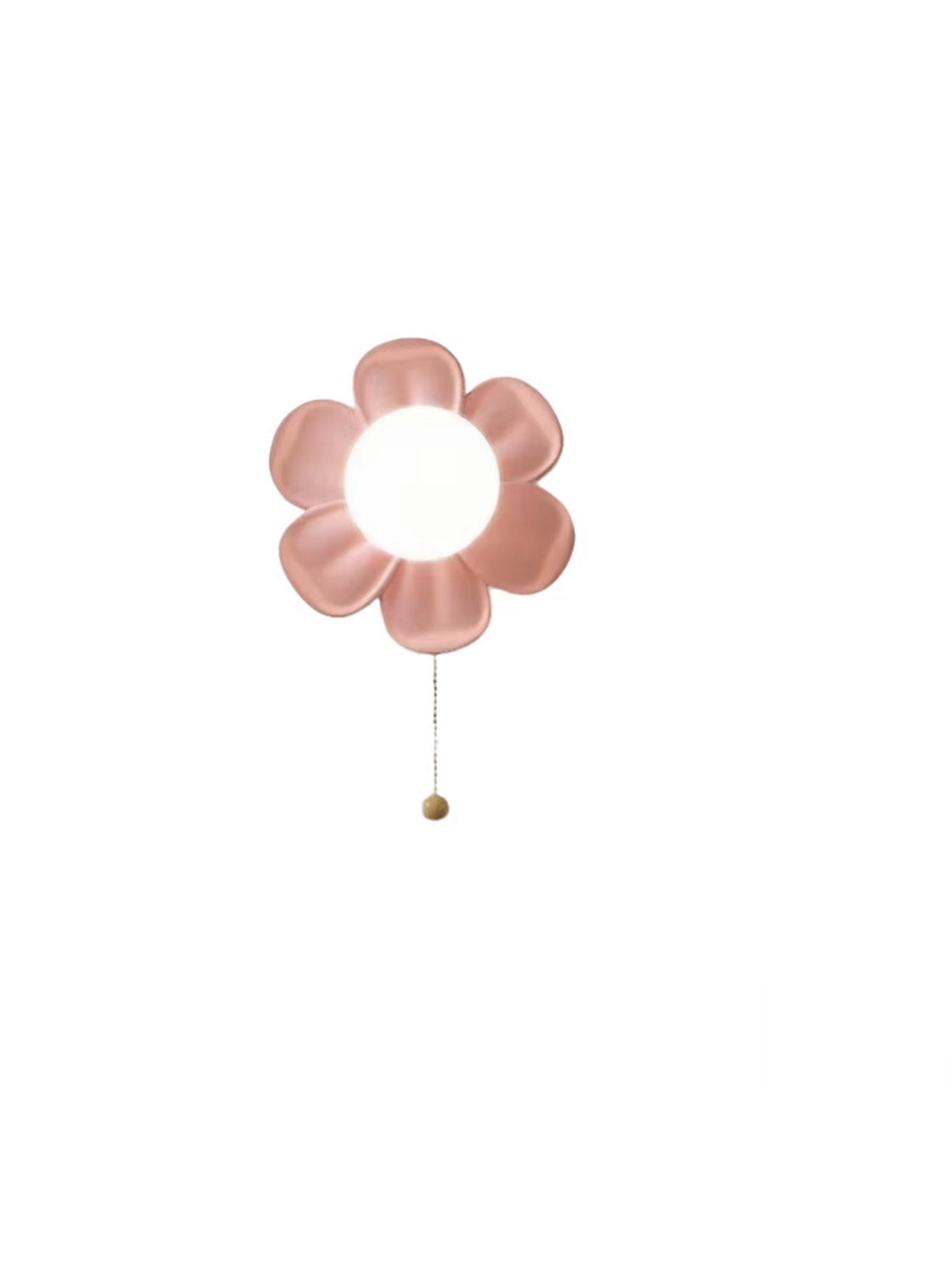 Baby Nursery Wall Lights - モダンなデザインの壁掛け照明。プルチェーン式のスイッチ付き。クリーム色のミニマルなデザインで、子供部屋、書斎、ベッドサイドに最適。E27口金。