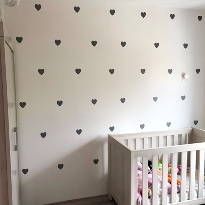 Baby Nursery Decor Girl - ハートベビールーム装飾ステッカー女の子の寝室の壁デカールステッカー子供の壁のステッカー部屋の装飾保育園家の装飾
