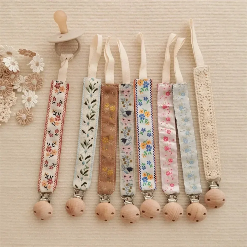 ベビー用おしゃぶりクリップチェーン、木製刺繍、おしゃぶりホル - Baby Nursery Boy のレビューと価格