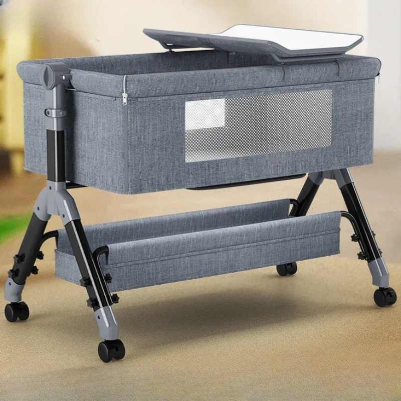 折りたたみ式で移動可能なスプライシングベビーベッド,多機能ク - Baby Nursery Trolley のレビューと価格