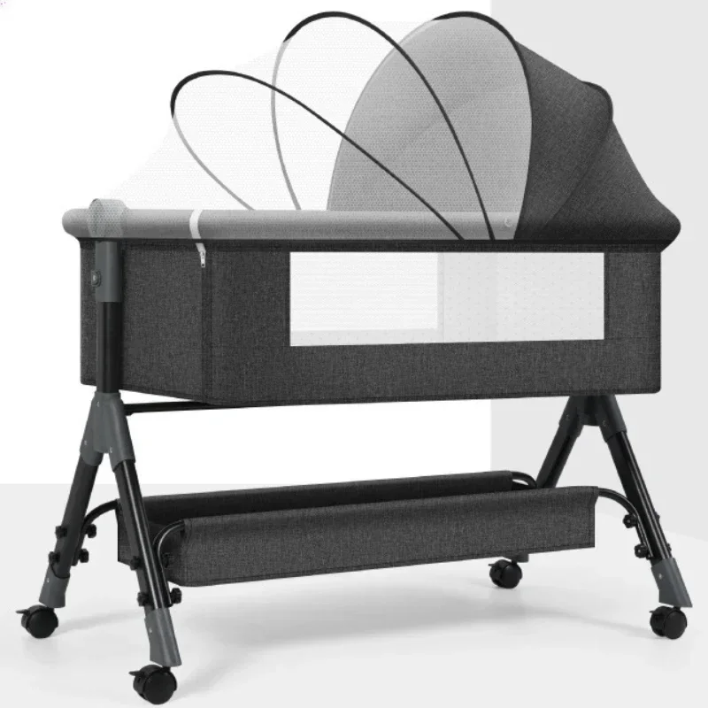 折りたたみ式で移動可能なスプライシングベビーベッド,多機能ク - Baby Nursery Trolley のレビューと価格