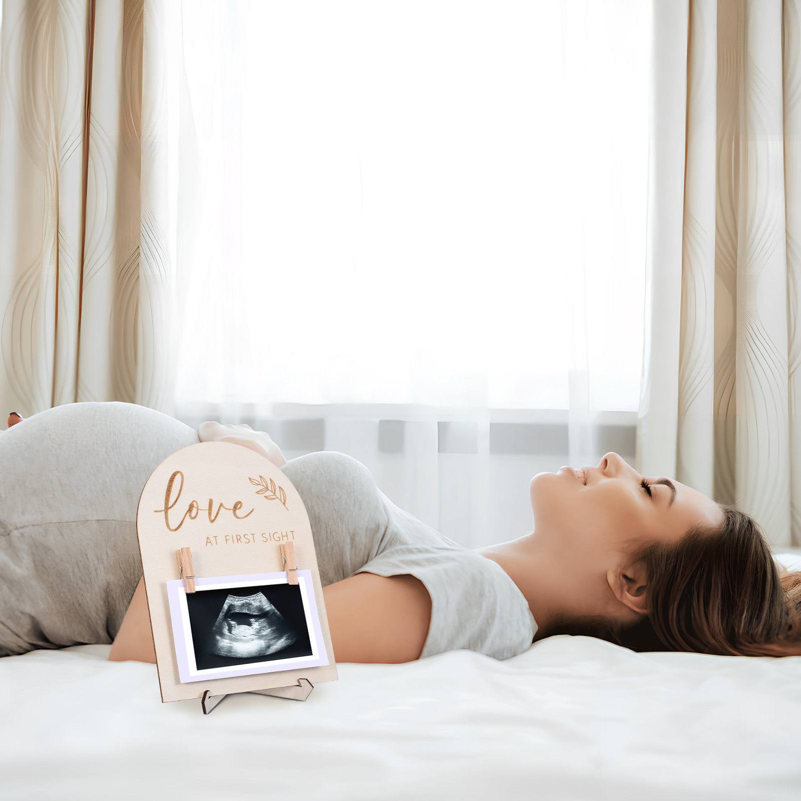 木製の写真立て。シャワーテーブルの装飾や、子供部屋の飾り、超 - Baby Nursery Frames のレビューと価格