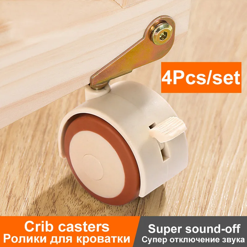 4 個 2 インチ家具ベビーベッドスイベルキャスターキャビネ - Baby Nursery Trolley のレビューと価格