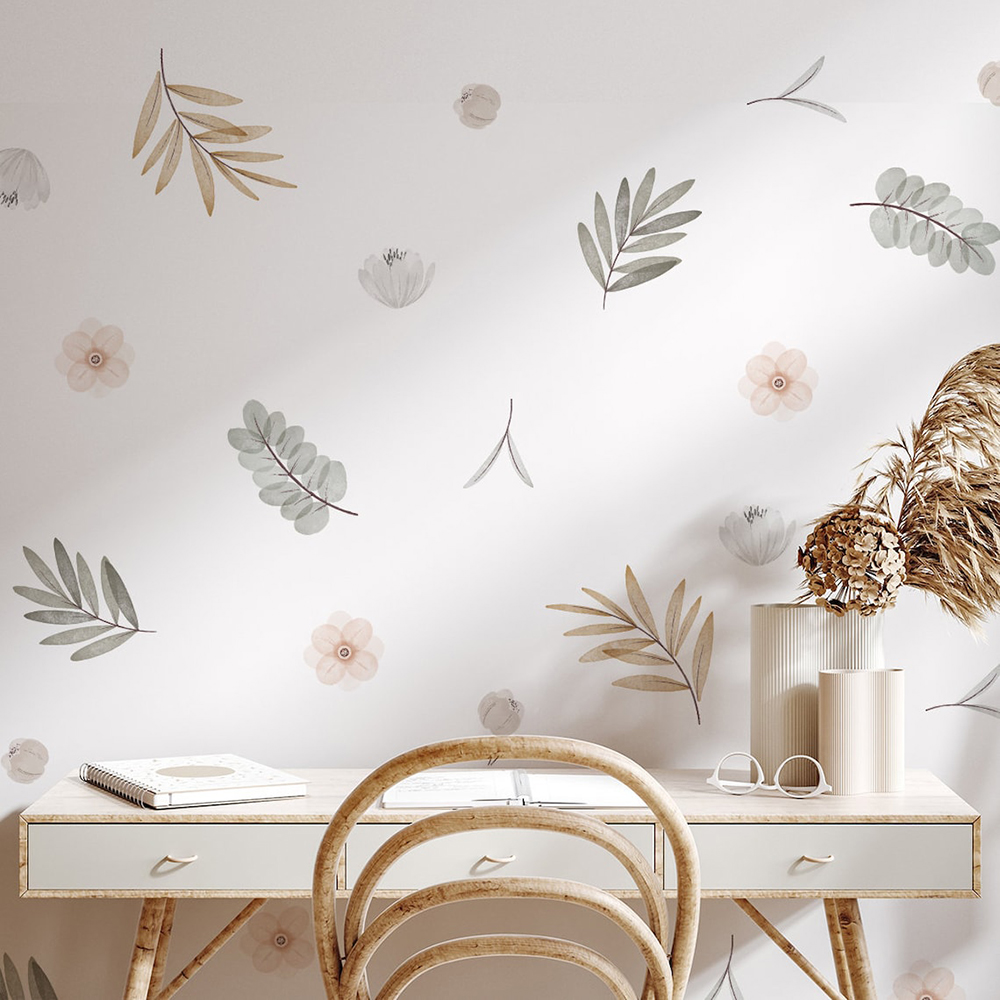 自由奔放に生きる葉植物 DIY ウォールステッカーアート壁画 - Baby Girl Nursery Quotes のレビューと価格